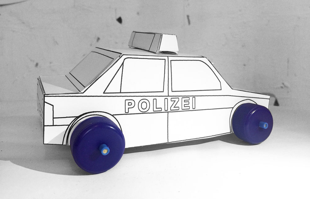 Polizeiauto selber basteln – Kleine Geschichten